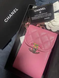 CHANEL❣ほぼ未使用❤ココマークポシェット チェーンショルダーフォンケース