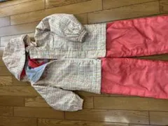 子ども用ピンク系スキーウェアセット