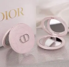 Dior ディオール コンパクトミラー キルティング ピンク