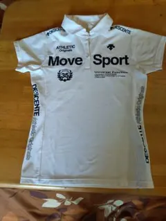 DESCENTE Move Sport ポロシャツ ホワイト　レディースMサイズ