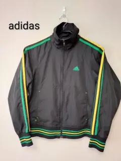 00s old adidas ナイロン ウォームアップジャケット 古着 Y2K - メルカリ