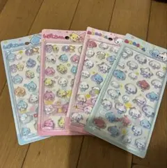 あわわちゃん しずくちゃんボンボンシール4種