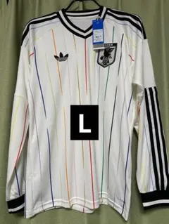 新品タグ付】サッカー日本代表 アウェイ 長袖レプリカユニフォーム XL
