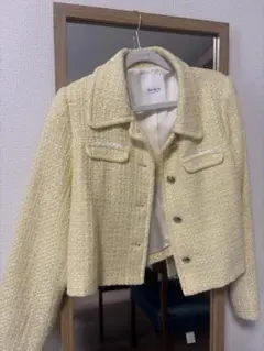 herlipto tweed jacket yellow Sのサムネイル