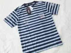 71(LL)【新品・希少】Mr．VAN　４面ロゴ　マリンボーダー　Ｔシャツのサムネイル