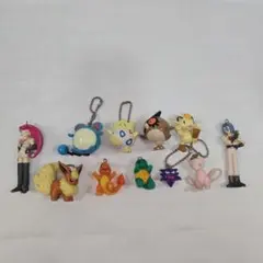 初期 ポケモン フィギュア＆キーホルダー 11体まとめ売り！ロケット団・ミュウ入
