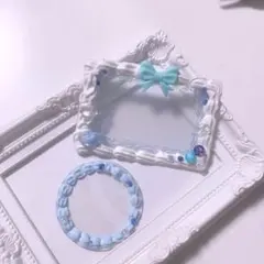 ホイップデコ トレカカード ケース 水色