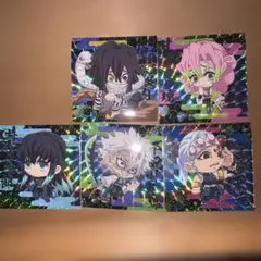 鬼滅の刃 ホログラムステッカー 5枚セット