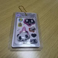 ★モノトーンパンダ★うるちゅるシール miniキーホルダー　平成メモリー