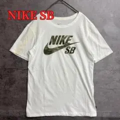 ナイキSB 半袖Tシャツ 白 ロゴプリント DRI-FIT ストリート【い194