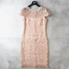 美シルエット◇タダシショージ レース ロング ワンピース シアー