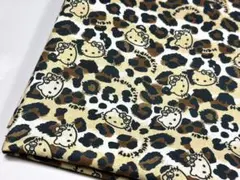UＳA.生地.シーチング.幅110cm.長さ1m.KT猫.茶豹柄.2712