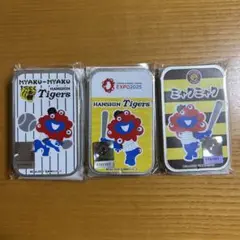 【3個セット】ミャクミャク✖️タイガース　スライド缶入ラムネABC