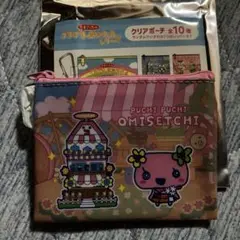 サンキューマート　たまごっちのプチプチおみせっち　クリアポーチ　ふらわっち
