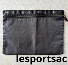 lesportsac レスポートサック　レスポ　ポーチ　ブラック　黒　蛍光のサムネイル
