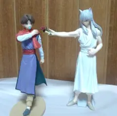 幽遊白書 妖狐蔵馬とコエンマのフィギュア