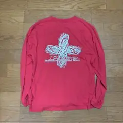 納*き様 00s y2k piko ロングスリーブ Tシャツ Lサイズ 赤 サーのサムネイル