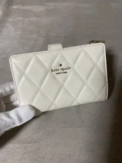 ケイトスペード　2つ折り財布　ホワイト