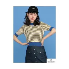 KANGOL ボーダー 半袖ニット トップスのサムネイル