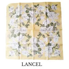 【未使用品/シール付】LANCEL イエロー花柄ハンカチのサムネイル
