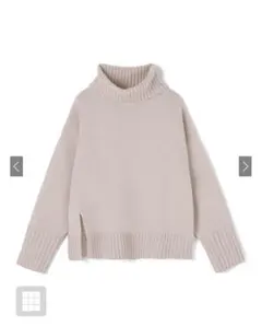 GRL タートルネックスリットニットトップス[an841]