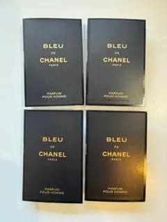 新品CHANELブルー ドゥ シャネルパルファム　ヴァポリザター1.5ml×４個