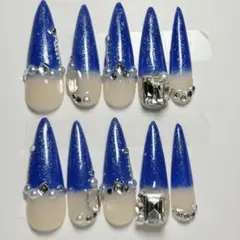 韓国　ギャル　ネイルチップ　ネイル　ロング　スナ系　量産型　y2k ワンホン