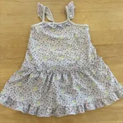 女の子用花柄ワンピース水着　120
