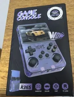 R36S ゲーム機 64GB クリアブラック