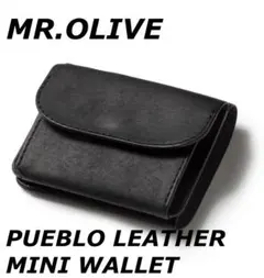 MR. OLIVE 二つ折り財布 レザー ブラック - メルカリ