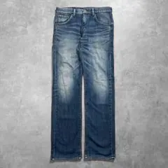 Johnbull ギミック デニム パンツ M アシンメトリー ポケット アタリのサムネイル