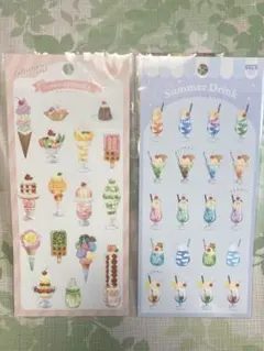 シナップス・ジャパン　100均シール　パフェシール　ドリンクシール