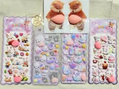 おしりシール4枚、柴犬おなかシール2匹セット➕ 肉球1個