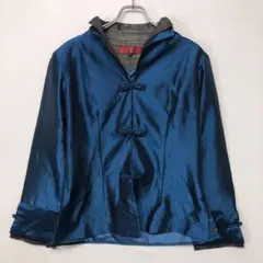 MINIYE レトロ オールド アメカジ古着 光沢サテン 中華チャイナジャケット