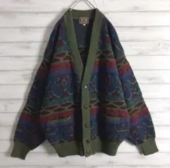 ヴィンテージ3Dニットカーディガン
