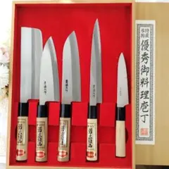 濃州孫六作 包丁セット 5本組 木箱入りのサムネイル