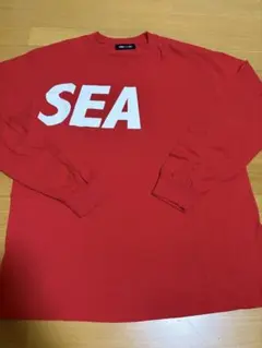 WIND AND SEA 長袖カットソー レッドのサムネイル