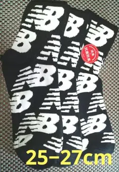 ニューバランス25−27cm New Balance 全面ロゴ入りソックス 3足