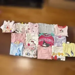 保育園着　100センチ　女の子ロンT Tシャツまとめ売りサンリオディズニーアナ雪