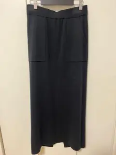 スローブイエナ　ミラノリブ　タイトスカート　ウォッシャブル　ブラック