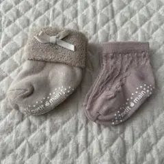 【3547】プティマイン　ベビー靴下　女の子　2足セット