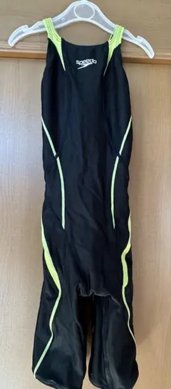 Speedo FINA水着　ブラック/イエロー SS