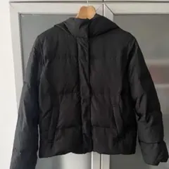 SHOO・LA・RUE ブラック フード付きダウンジャケットＭ