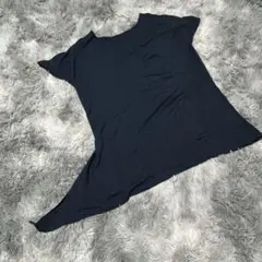 EVEX by KRIZIA ネイビー Tシャツ オシャレ　春夏　花見　Mのサムネイル