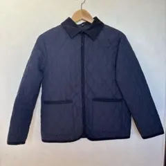 ユニクロ　ネイビー 紺　パフテックキルトジャケット 150
