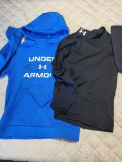 【まとめ売り】アンダーアーマー 140サイズ 長袖インナー＆パーカー