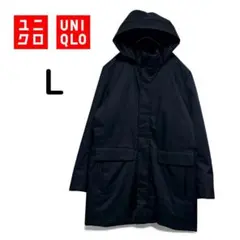 ユニクロ ハイブリッドダウンパーカー L ブラック 美品