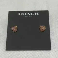 【しほ様専用】coach パヴェ ハート スタッド ピアス