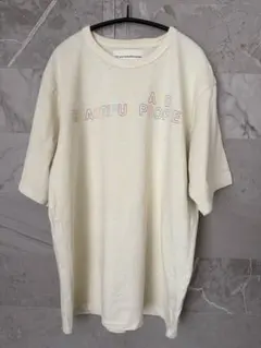 GU and beautiful people Tシャツ Mサイズ クリームのサムネイル