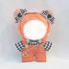 オレンジくまセット(黒) ぬい服 ぬいぐるみ服 いつぬい かぼちゃ ハロウィン